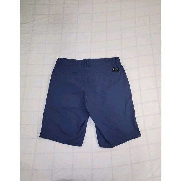 Vintage Fox Racing Mens Size 31 Distressed Spell Out Moto Racing Shorts Blue C13 - Picture 6 of 6